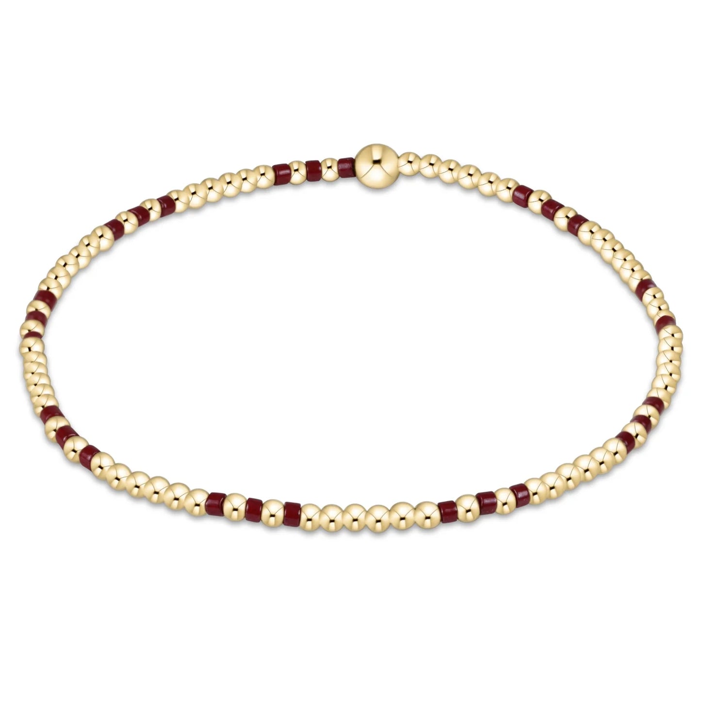 Gameday Hope Joy Pattern 2mm Bead Bracelet