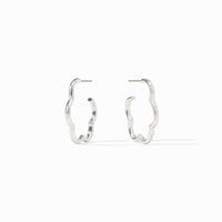 Julie Vos Sterling Gardenia Hoop, Silver