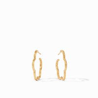 Julie Vos Gardenia Textured Hoop, Gold