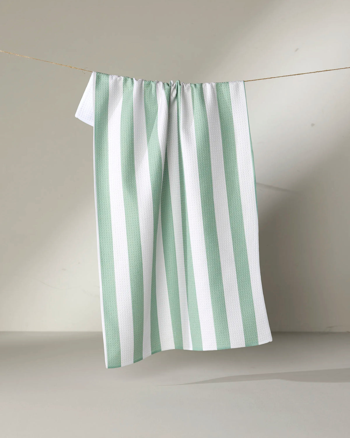 Mistletoe Striped Tea Towel