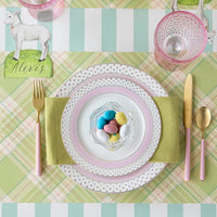 Bright Green Plaid Placemat