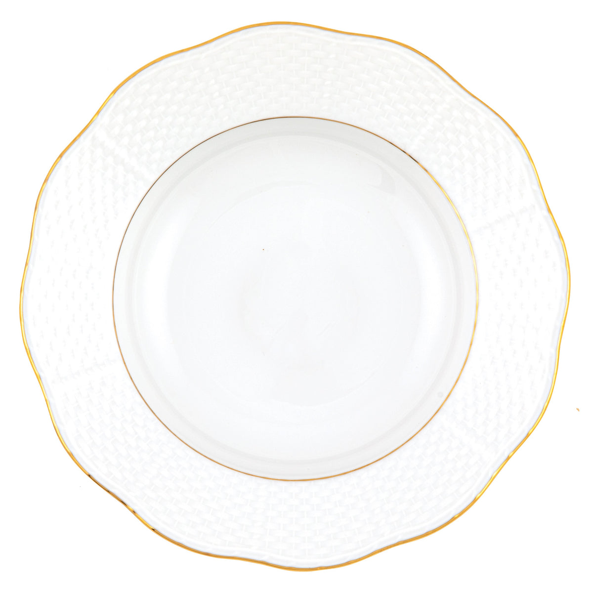 Golden Edge Rim Soup Plate