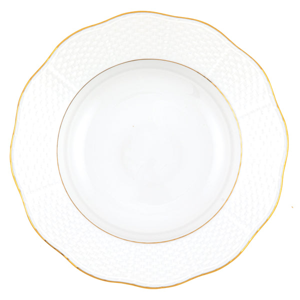 Golden Edge Rim Soup Plate