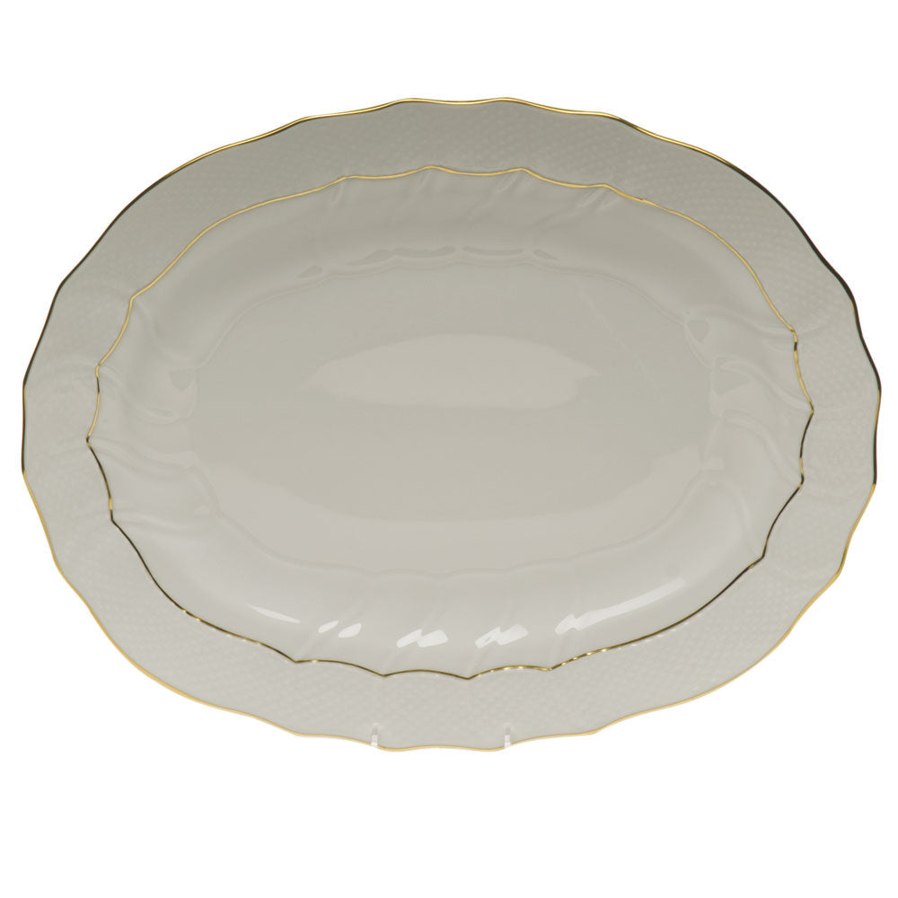 Golden Edge Platter, 17″ long x 12.5″ wide
