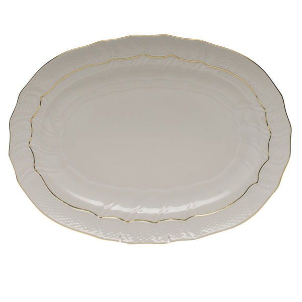 Golden Edge Platter, 15″ long x 11.5″ wide