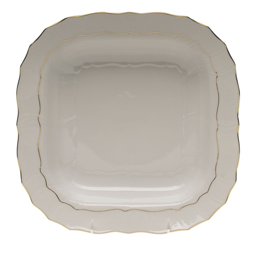 Golden Edge Square Fruit Dish in Gold