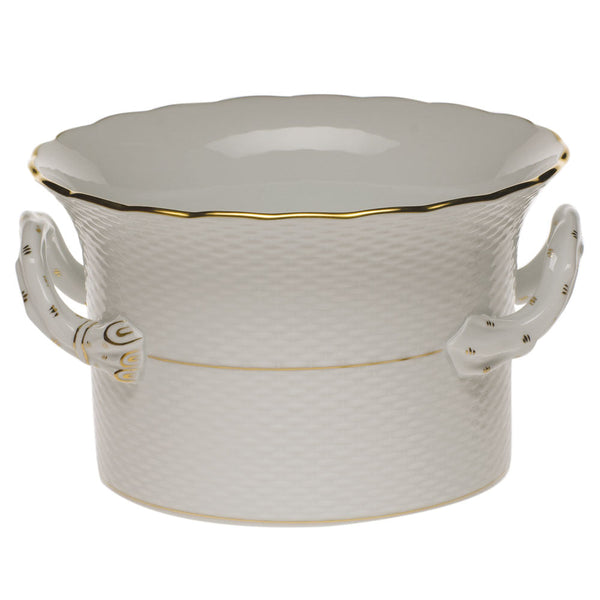 Golden Edge Cachepot with Handles, Motif 2