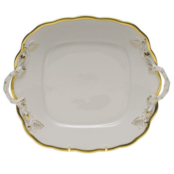Gwendolyn Square Cake Plate with Handles