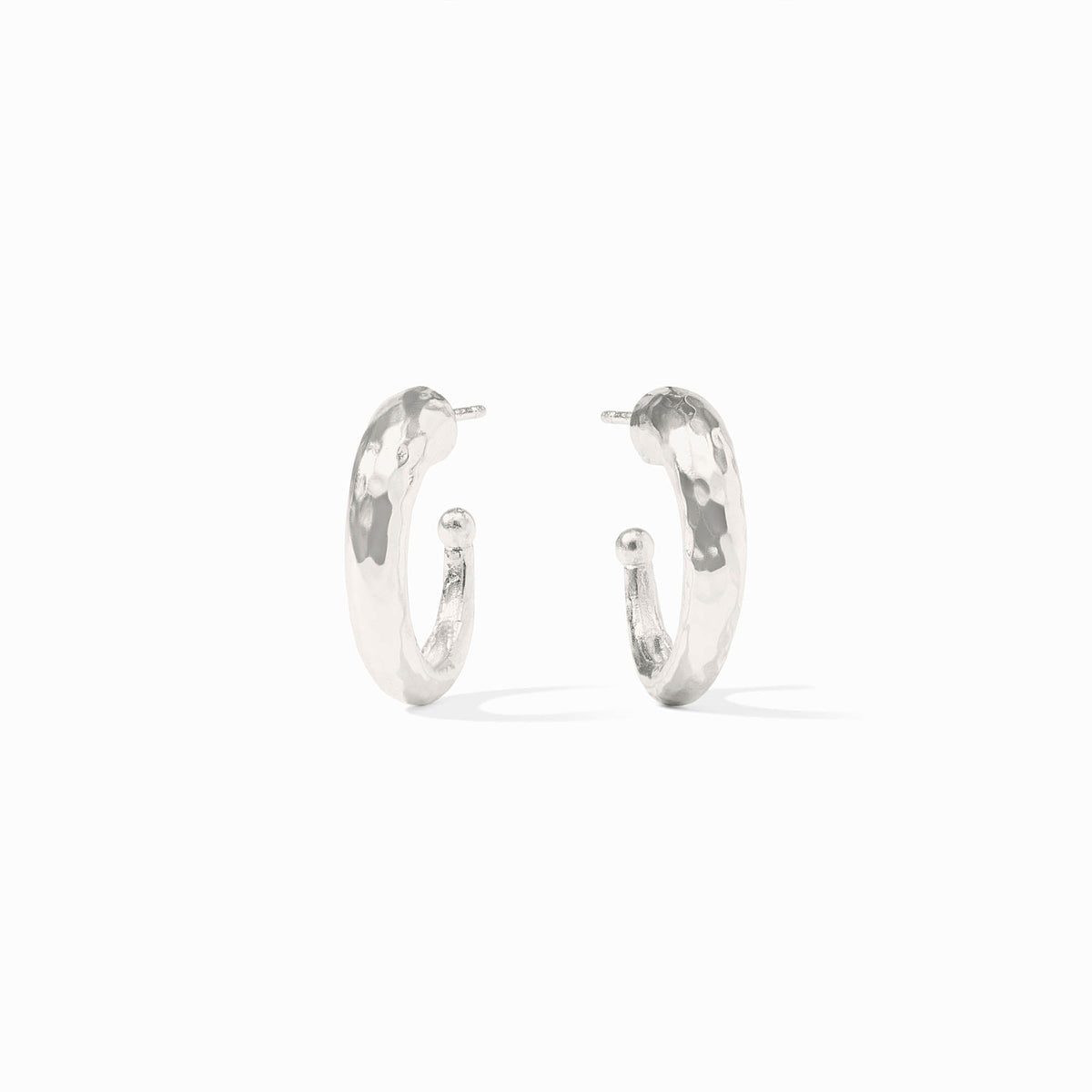 Julie Vos Sterling Hammered Hoop