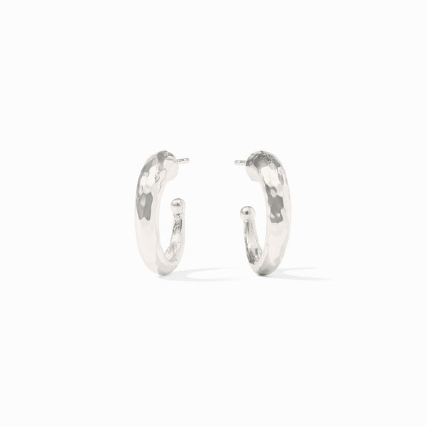 Sterling Hammered Hoop