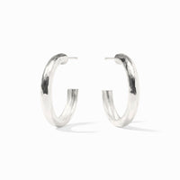 Julie Vos Sterling Havana Hoop, Silver
