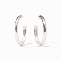 Julie Vos Sterling Havana Hoop, Silver
