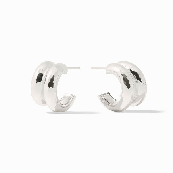 Sterling Havana Double Hoop