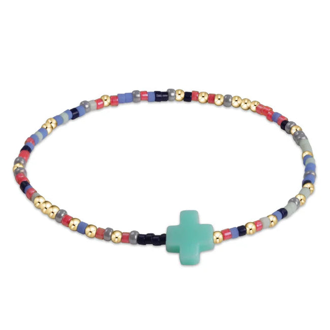 eGirl Hope Unwritten Color Signature Cross Bracelet