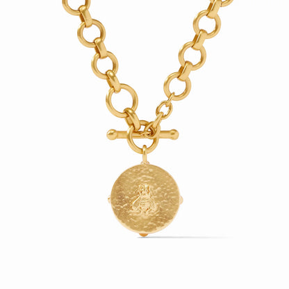 Mother of Pearl Honeybee Stone Demi Necklace
