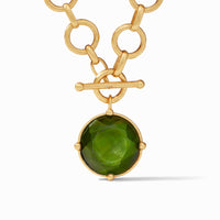 Julie Vos Honeybee Statement Necklace, Iridescent Palmetto Green