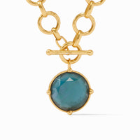 Julie Vos Honeybee Statement Necklace, Iridescent Montana Blue