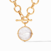 Julie Vos Honeybee Statement Necklace, Iridescent Clear Crystal