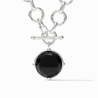Julie Vos Sterling Honeybee Statement Necklace, Obsidian Black