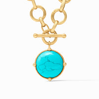 Julie Vos Honeybee Statement Necklace, Turquoise Blue