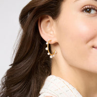 Julie Vos Hydra Stone Hoop, Pearl