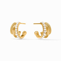 Hydra Triple Hoop in Pearl