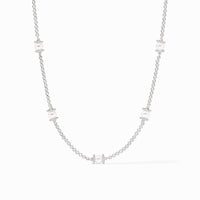 Julie Vos Sterling Hydra Delicate Station Necklace, Pearl