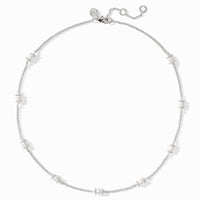 Julie Vos Sterling Hydra Delicate Station Necklace, Pearl