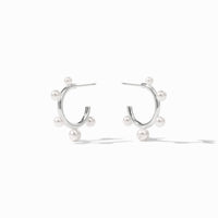Julie Vos Sterling Hydra Stone Hoop, Pearl