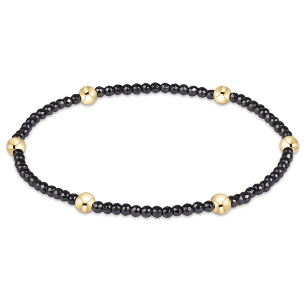 Extends Presence Faceted Hematite 2mm Bracelet