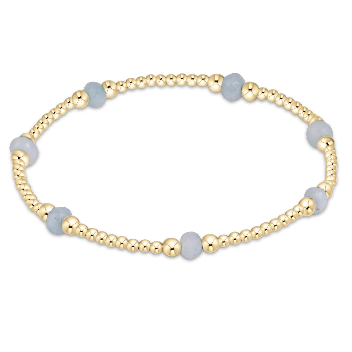 enewton Extends Purpose Gemstone 4mm Bracelet, Aquamarine