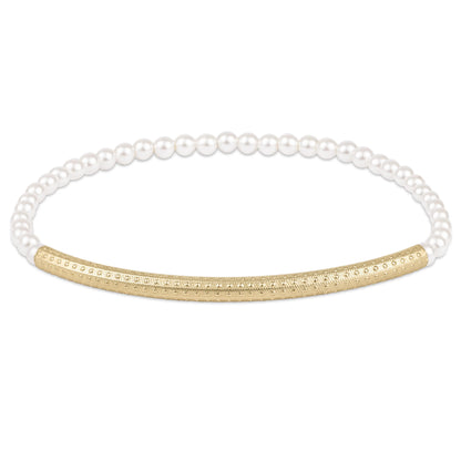 bliss bar pearl 3mm bracelet