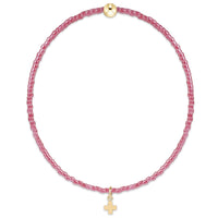 enewton Hope Classic Signature Cross Small Gold Charm FW26 Colors, Pink Champagne