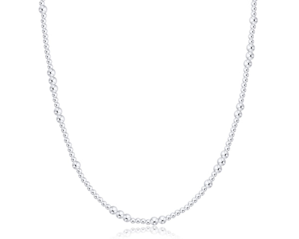 15" choker beaded - hope unwritten sterling 3mm