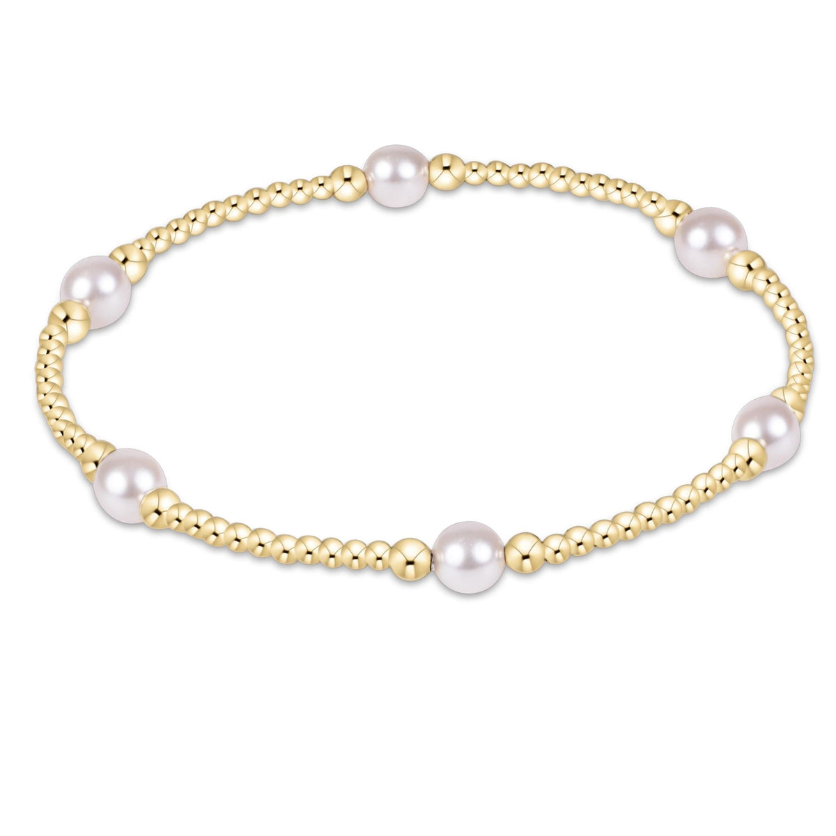 enewton Purpose Pearl 5mm Gold Bracelet