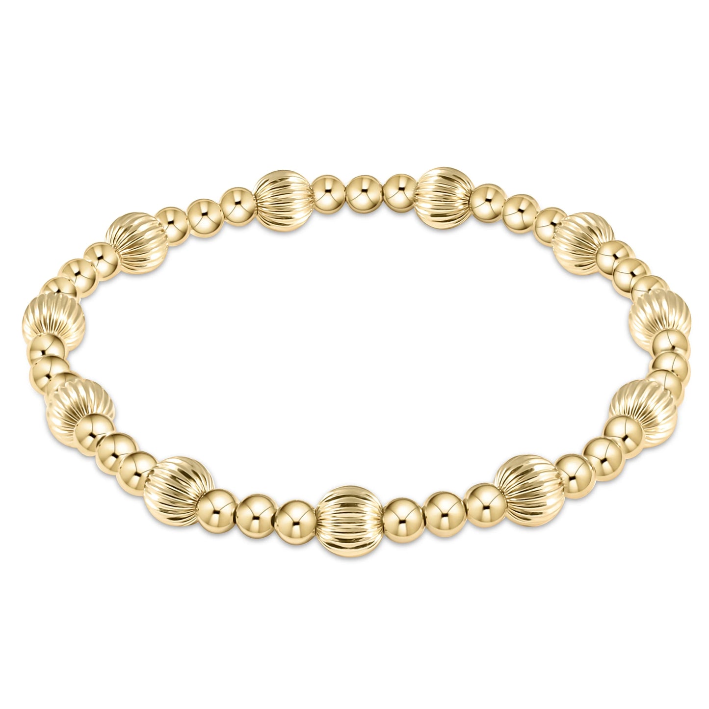 Dignity Sincerity Gold Bead Bracelet