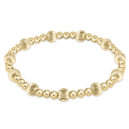 Dignity Sincerity Gold Bead Bracelet