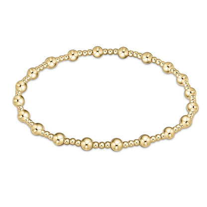 Extends Classic Sincerity Gold Bead Bracelet