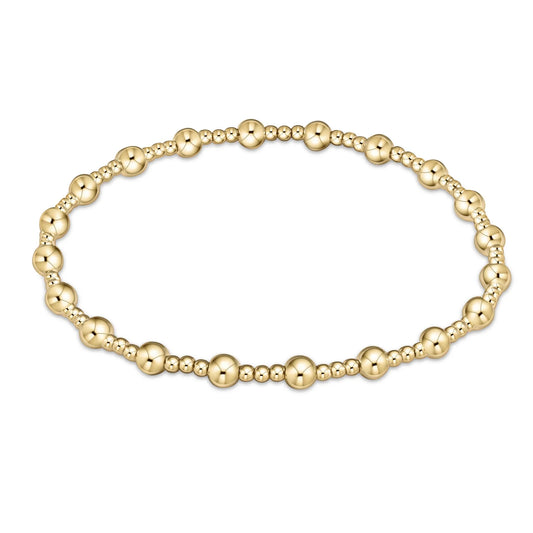 Extends Classic Sincerity Gold Bead Bracelet