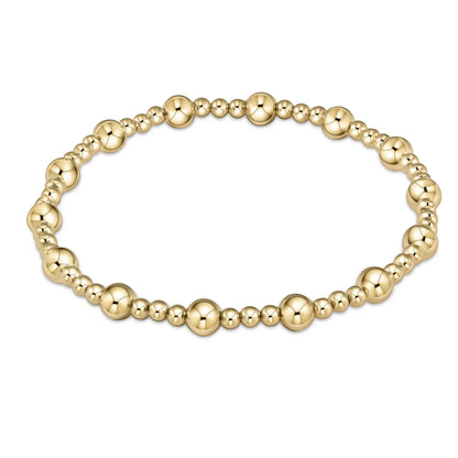 Extends Classic Sincerity Gold Bead Bracelet