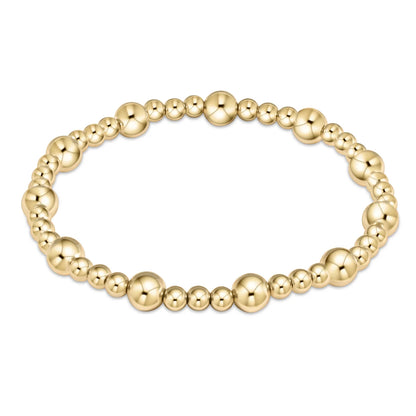 Extends Classic Sincerity Gold Bead Bracelet