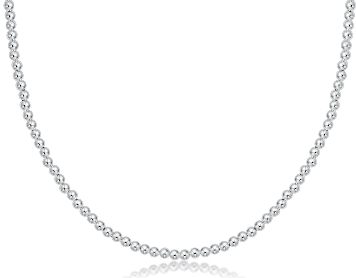 15" choker classic sterling 3mm bead