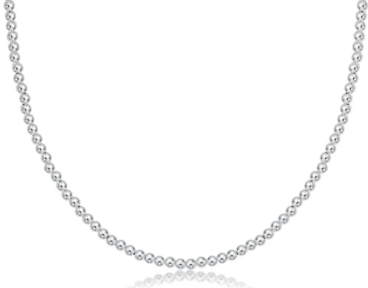 15" choker classic sterling 3mm bead