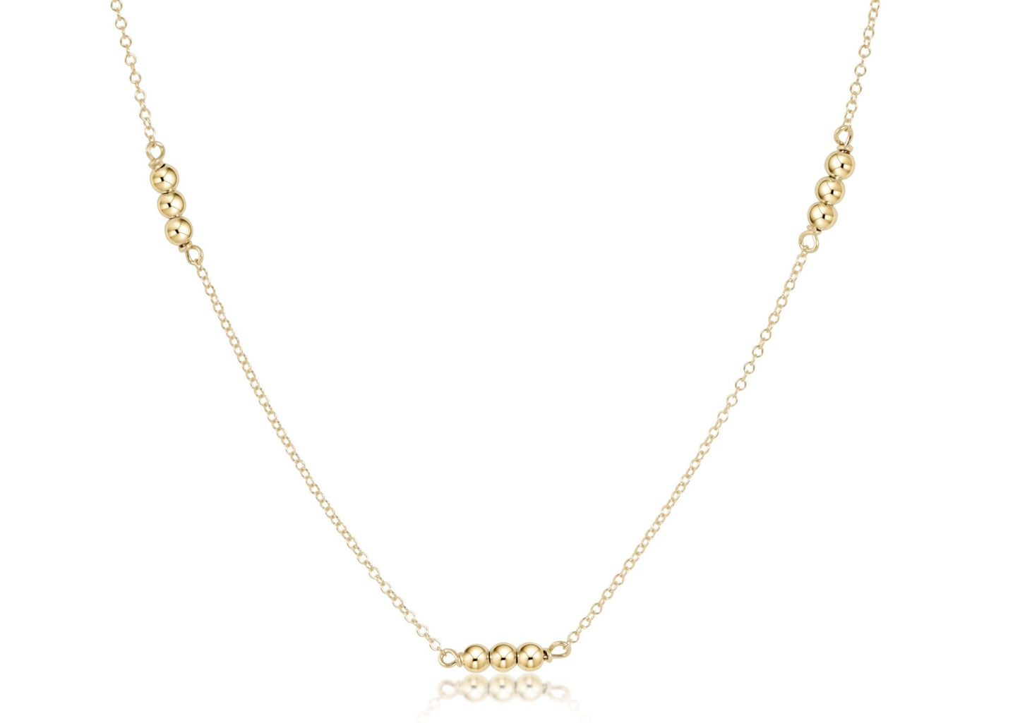 15" choker joy simplicity chain gold - gold 3mm