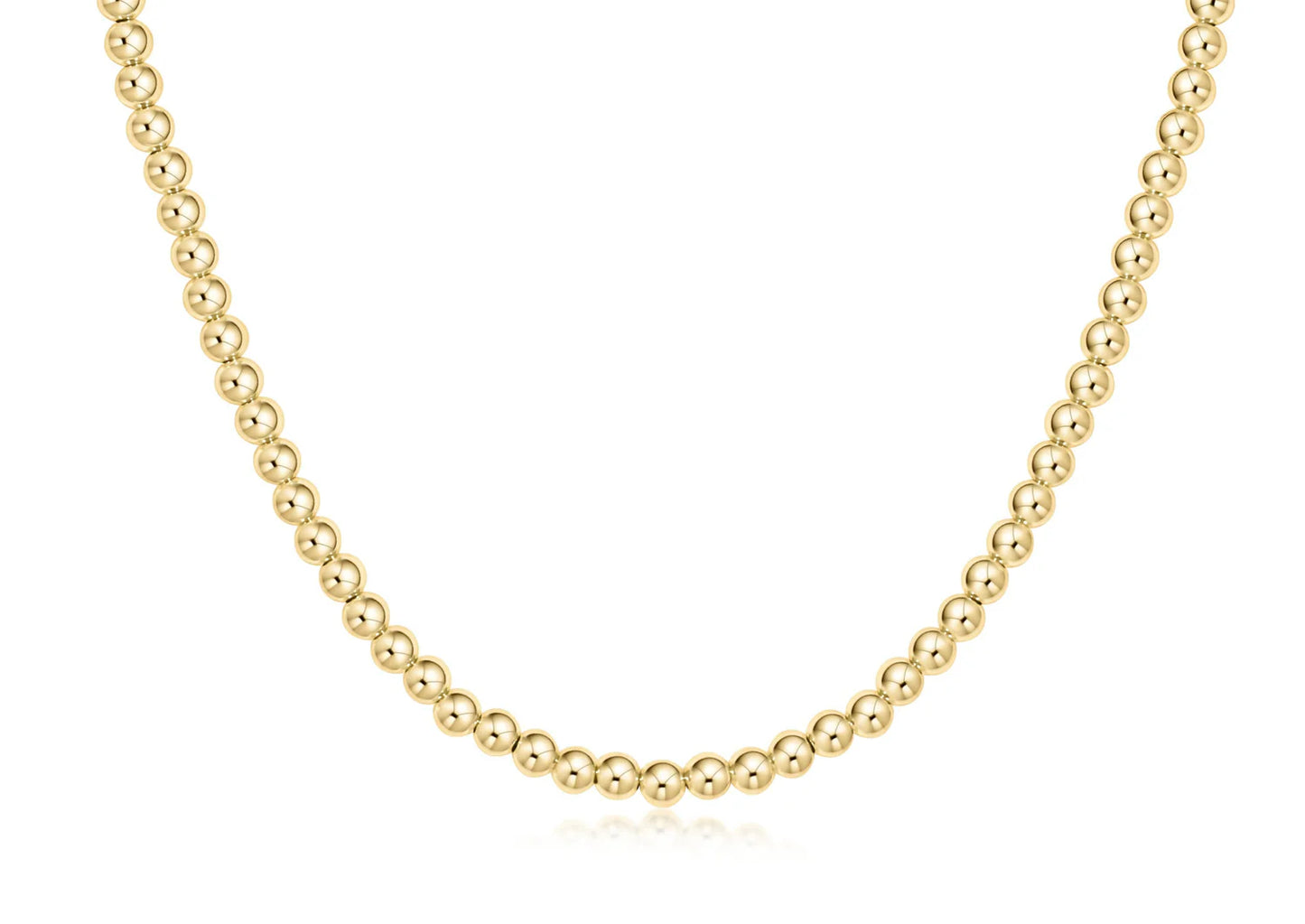 choker classic gold 4mm bead