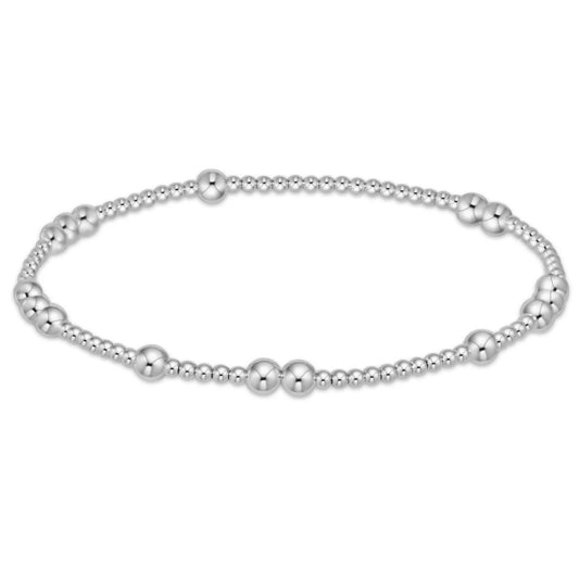 hope unwritten 4mm bead bracelet - sterling