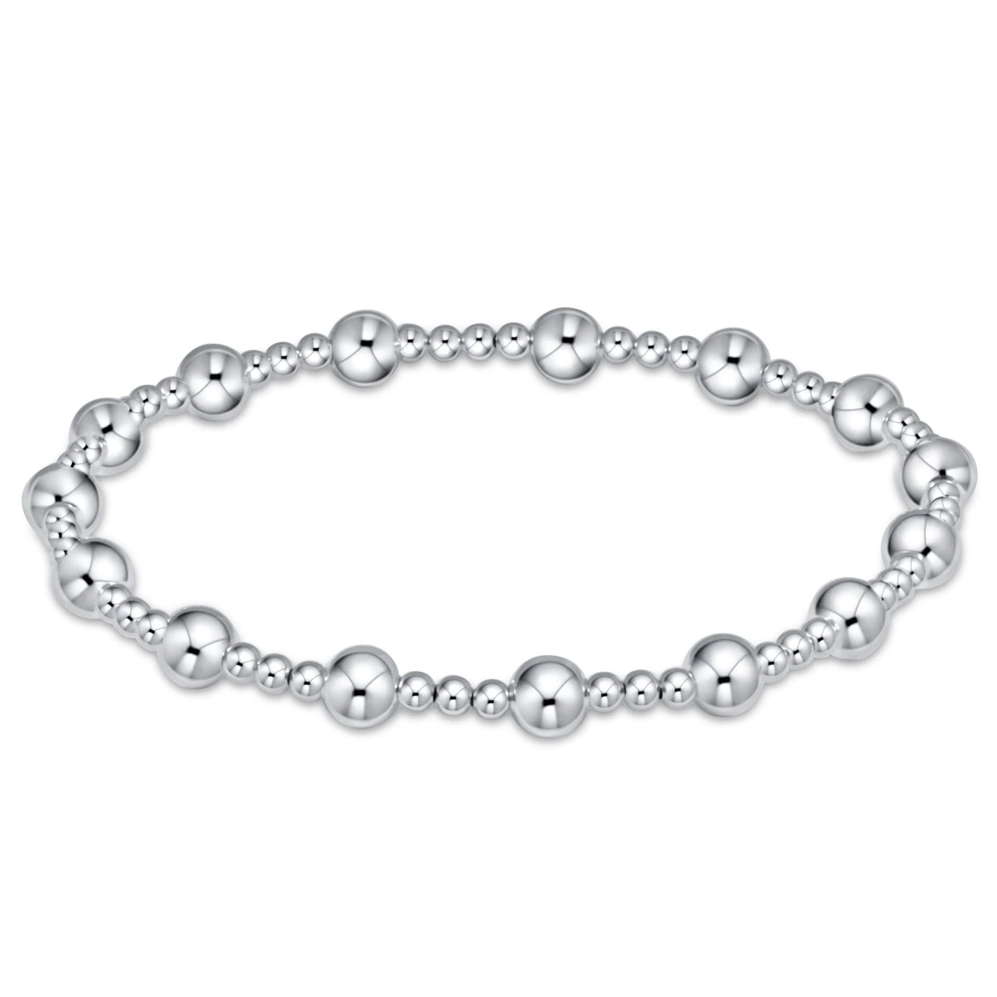 Extends Classic Sincerity Sterling Bead Bracelet