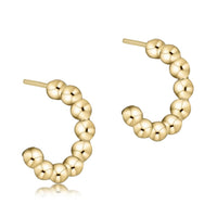beaded classic 1" post hoop