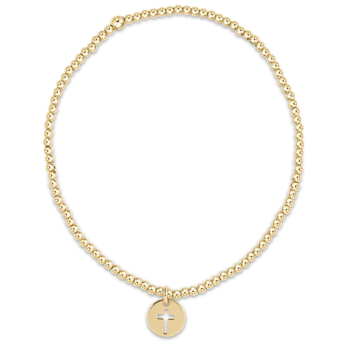 enewton Classic Gold 2mm Bracelet - Blessed Small Gold Disc