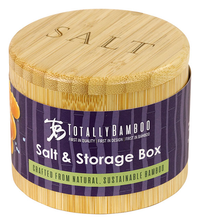 "Salt" Engraved Salt Cellar & Spice Storage Box